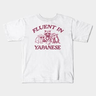 Fluent In Yapanese Shirt, Y2K Iconic Funny It Girl Meme Kids T-Shirt